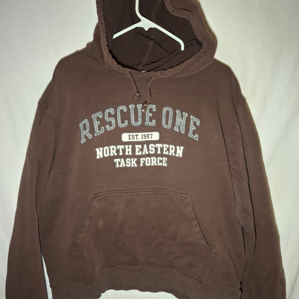 Aeropostale Brown Hoodie with White Print